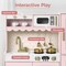 Best Choice Products Wooden Cottage Kids Pretend Play Kitchen with 11 Accessories, Espresso Machine